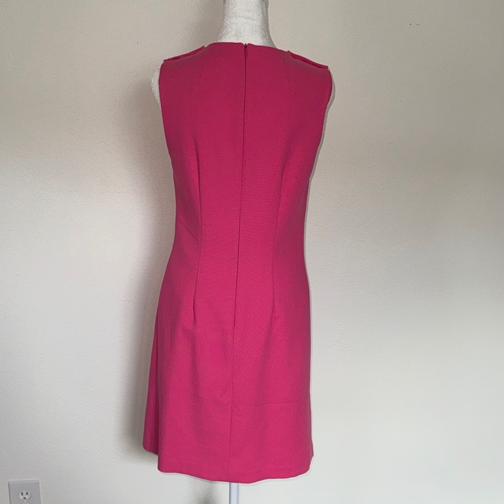 Shoshanna Vibrant Pink Professional Mini Sleeveless Dress Size 4 - Picture 8 of 10